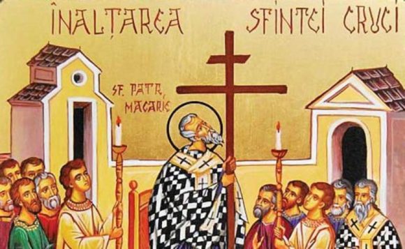 Inaltarea Sfintei Cruci Icoana / Inaltarea Sfintei Cruci redimensionata - Viață Curată - La 14 septembrie, crestinii ortodocsi praznuiesc inaltarea sfintei cruci.